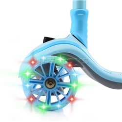 Самокат голубой, в коробке