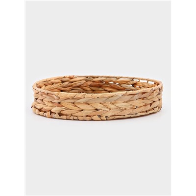 Корзинка для подачи Доляна «Камыш», d=28 см, из соломы