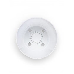 Горшок для цветов с поддоном «Камешки», 1.6 л, пластиковый, белый