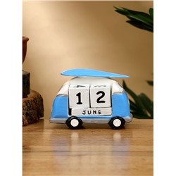 Календарь настольный «Микроавтобус», 10×5×7 см, дерево, синий