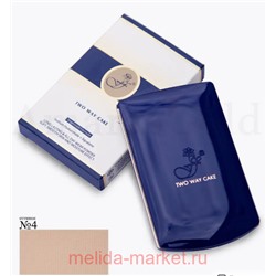 Ffleur Пудра компактная 2 в 1 Two Way Cake тон 04 бежево-розовый