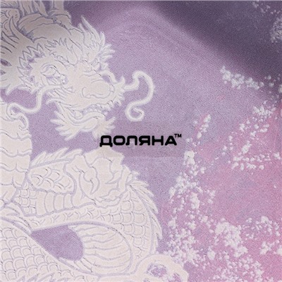 Блюдо сервировочное Доляна «Ёлочная игрушка. Огненный дракон», 18.2×15.5 см, стекло