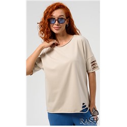 Футболка "Boho" бежевая