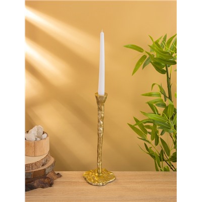 Подсвечник «Капель», 30 см, алюминий, золото