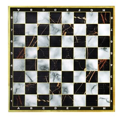 Шашки, настольная игра «Мрамор», поле винил, 30×30 см, 24 шт., d=3 см, h=0.9 см, в тубусе