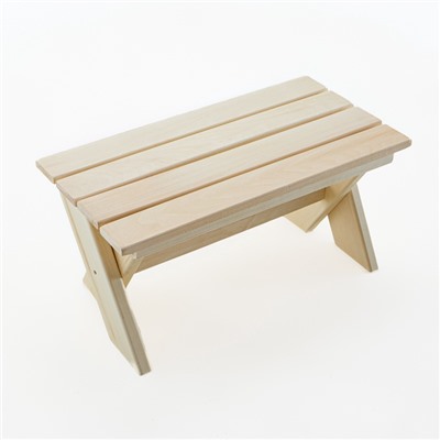 Лавка деревянная складная из липы «Добропаровъ» 60×30×30 см, для бани