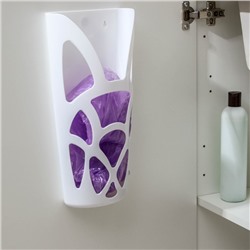 Корзина для пакетов IDEA «Геометрия», пластик, 18×9×35 см, белая