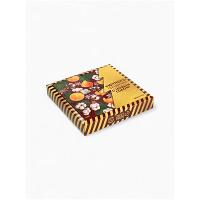 Подарочный набор новогодний «С новым годом», чай 50 г, шоколад 70 г