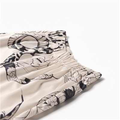 Пижама новогодняя женская KAFTAN «Змея», размер 44-46, бежевый