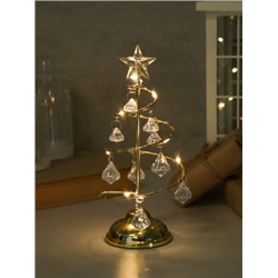 Новогоднее украшение Елка 19 см золото / NG-01/1 /уп 96/Новый год