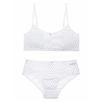 Комплект трикотажный для девочек: топ, трусы