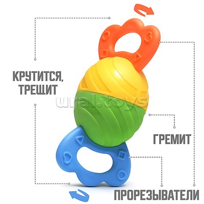 Набор погремушек "Детки-конфетки" в пакете