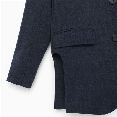 Пиджак женский с боковыми разрезами MIST, размер 52-54, синий