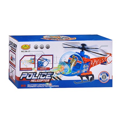 Вертолет "Полиция" на батарейках, в коробке