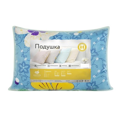 Подушка 50×70 см, цвет МИКС, полиэфирное волокно, полиэстер 100%