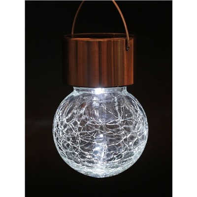 Садовый светильник «Лампочка», уличный, на солнечной батарее, 6×9 см, 1 LED, свечение белое