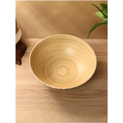 Миска, 25×25×8 см (+/- 1 см), бамбук