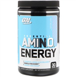 Optimum Nutrition, Essential Amino Energy, сладкая вата, 9,5 унц. (270 г)