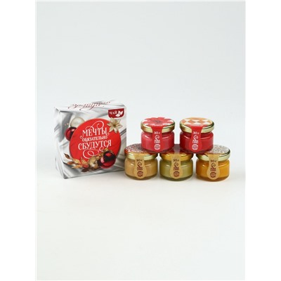 Подарочный набор новогодний «Мечты сбудутся»: чай, крем-мёд