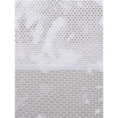 Тюль на кухню без шторной ленты,165×170 см, цвет белый, 100% полиэстер