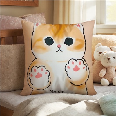 Подушка Этель «Мягкие лапки» 40×40 см, велюр