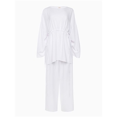 Костюм женский (туника, брюки) MINAKU: Casual Collection, размер 54, белый