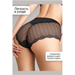 Набор трусов OIRO 0208 кружевные 46-60 3 шт (Черный)