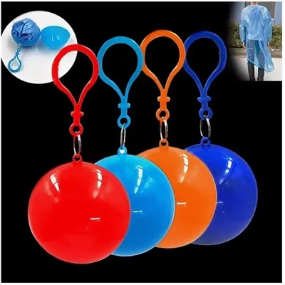 Дождевик-пончо в упаковке брелока