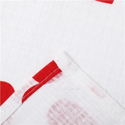 Полотенце для лица «Сердечки» 45×90 см, 100% хлопок, вафельное полотно
