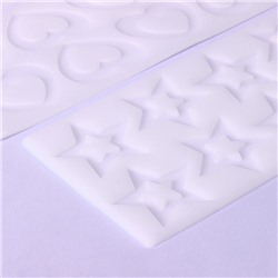 Формы для шоколада, набор 3 шт., 8 ячеек, силикон, 21×11×0.3 см, прозрачные