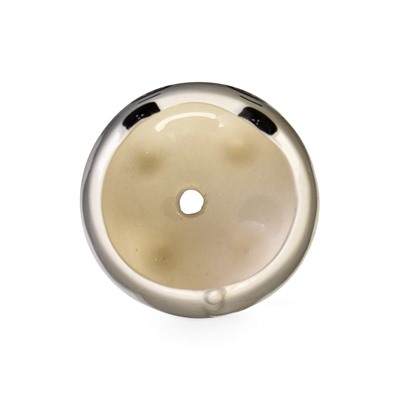 Декоративный горшок для цветов «Счастливая Панда», 200 мл, 8.3×7.2×7.7 см, керамический, на ножках, белый