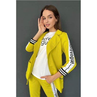 Жакет 8186 (Желто-горчичный)