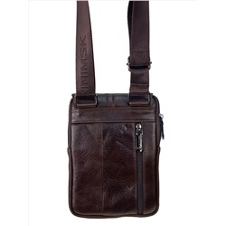 Сумка мужская из натуральной кожи, цвет коричневый
