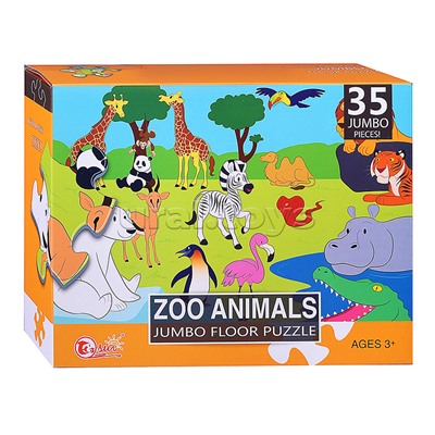 Пазл "Животные зоопарка" (35 дет.)