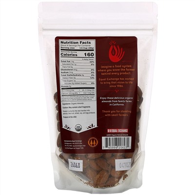 Equal Exchange, Organic Natural Almonds, 8 oz (227 g)