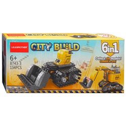 Конструктор "Погрузчик" (134 дет.) в коробке