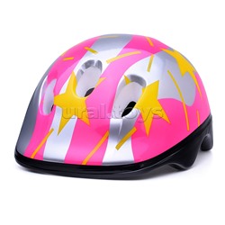 Защитный шлем для детей "Звезды" розовый
