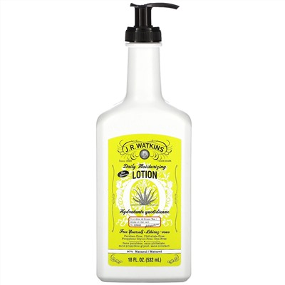 J R Watkins, Daily Moisturizing Lotion, Aloe & Green Tea, 18 fl oz (532 ml)