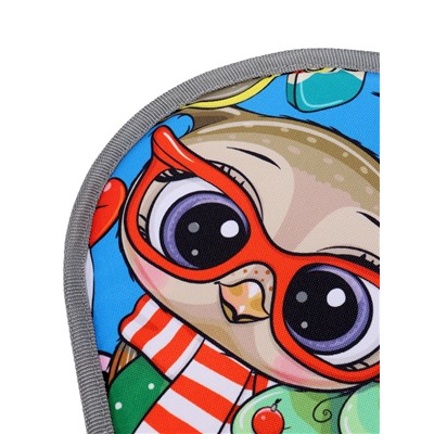 Ледянка мягкая Sova, треугольная, d=41 см, толщина 1.2 см, голубая, рисунок МИКС