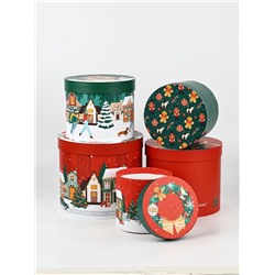 Набор подарочных коробок 5 в 1 «Новый год 2026», щелкунчик, лошадка качалка, 13×14– 19.5×22 см