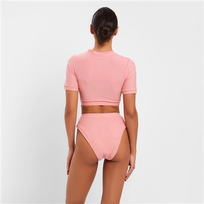 Купальник раздельный с топом женский MINAKU, размер 48, розовый