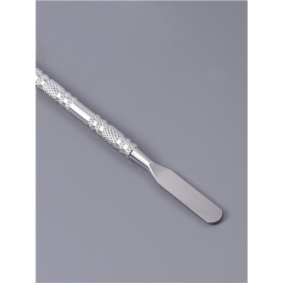 Набор для макияжа, 2 предмета: палитра, спатула, цвет серебристый