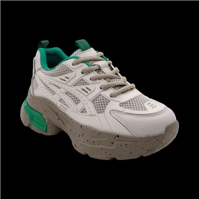 Кроссовки из натуральной кожи NEW-44 серые