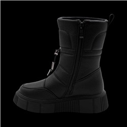 Сапоги на меху 3095В-1 черные