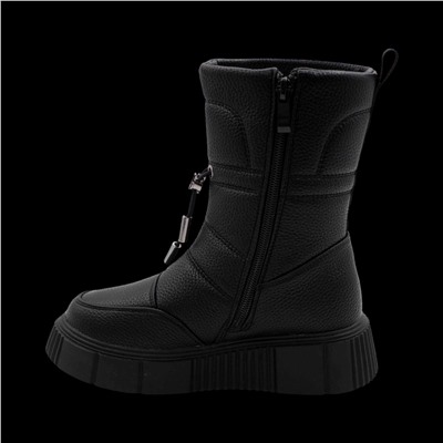 Сапоги на меху 3095В-1 черные