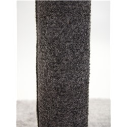 Когтеточка-столбик«Пижон» с игрушкой бантиком 30×30×50 см, серый