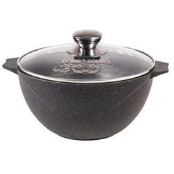 Казан 4л, стекл. крыш,  АП Гранит, black арт,54802