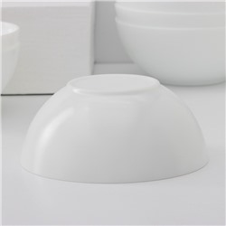 Салатники Luminarc Everyday, 1 л, d=18 см, набор 6 шт., стеклокерамика, белые
