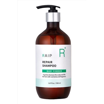 RAIP Восстанавливающий шампунь для волос с ароматом детской пудры / Repair Shampoo Baby Powder, 500 мл KRISTALLER, 1110841
