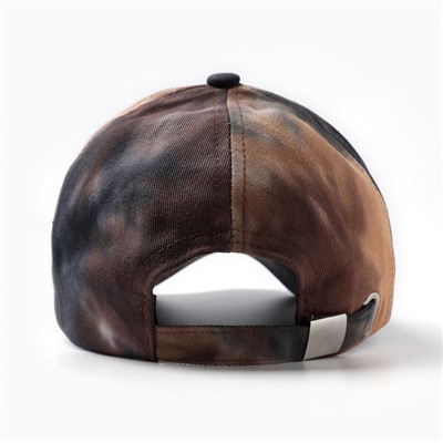 Кепка «Бейсболка» детская, цвет коричневый/тай-дай, размер 54-56